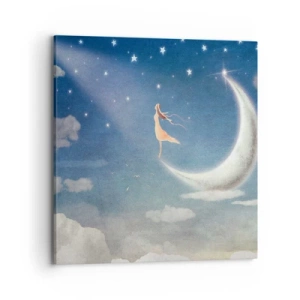 Vászonkép - Kék udvarló - 70x70 cm