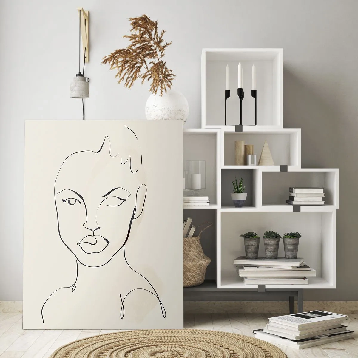 Üveg kép - Az érzékiség körvonala - 50x70 cm