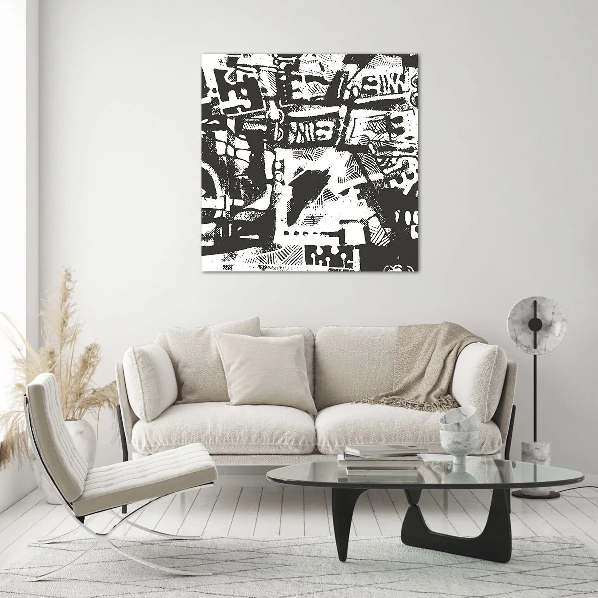 Üveg kép - Rend vagy káosz? - 50x50 cm