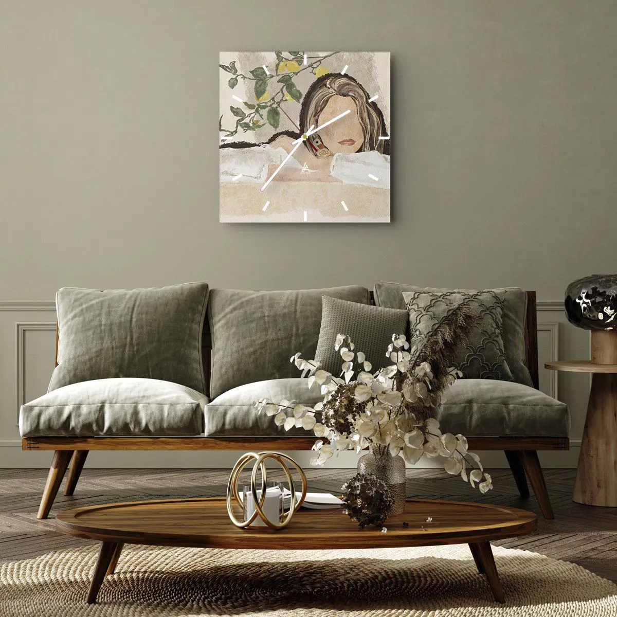 Falióra, Óra - Déli szépség - 40x40 cm