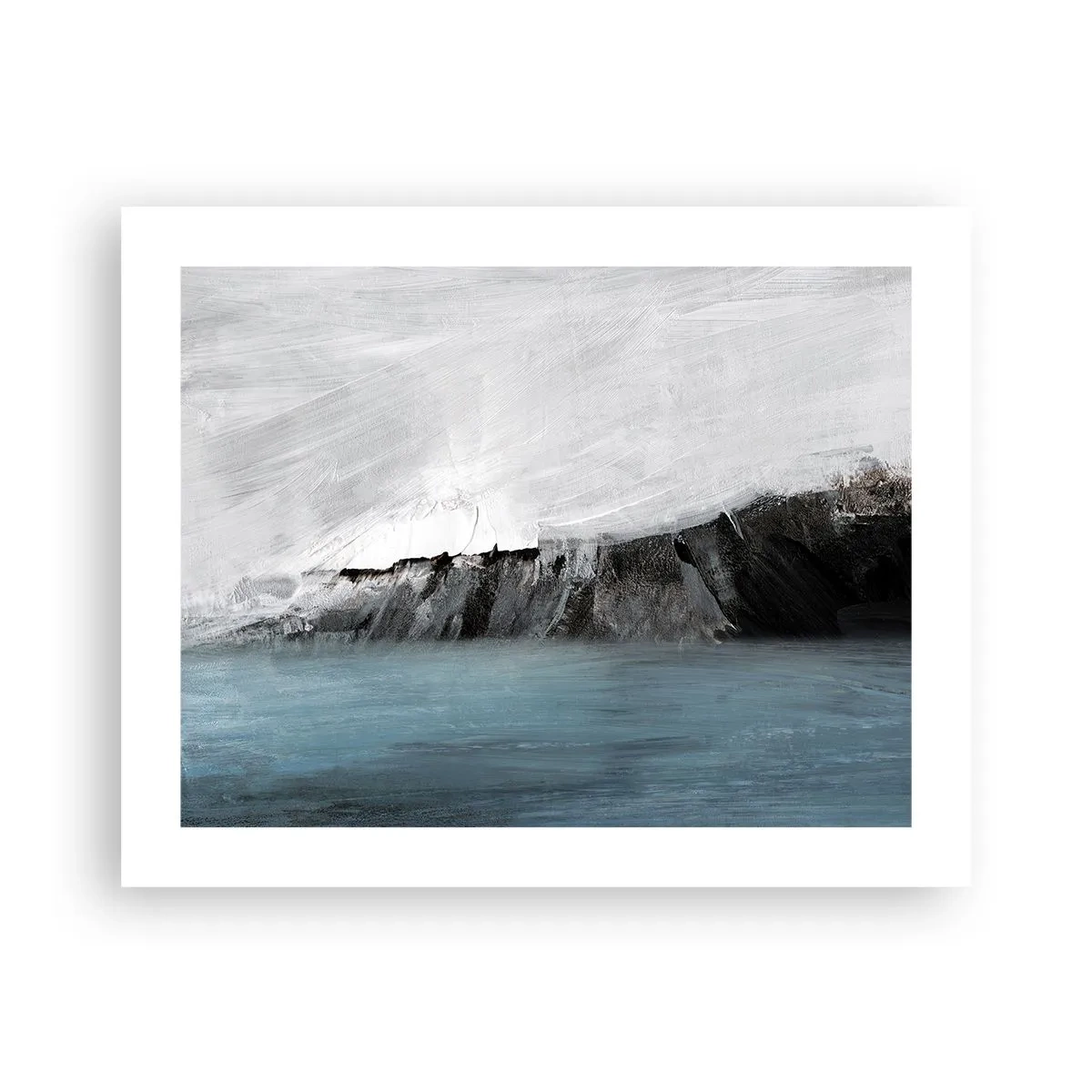 Poszter - Víz - föld: az elemek összecsapása - 50x40 cm