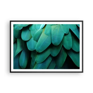 Poszter fehér keretben - A papagájtermészet precizitása - 100x70 cm