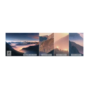 Fotótapéta Minta Premium Canvas - Fény a völgyekben - Tájkép, Hegyek, Erdő - 100x30 cm