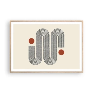 Poszter világos tölgy keretben - Elejétől végéig - 100x70 cm