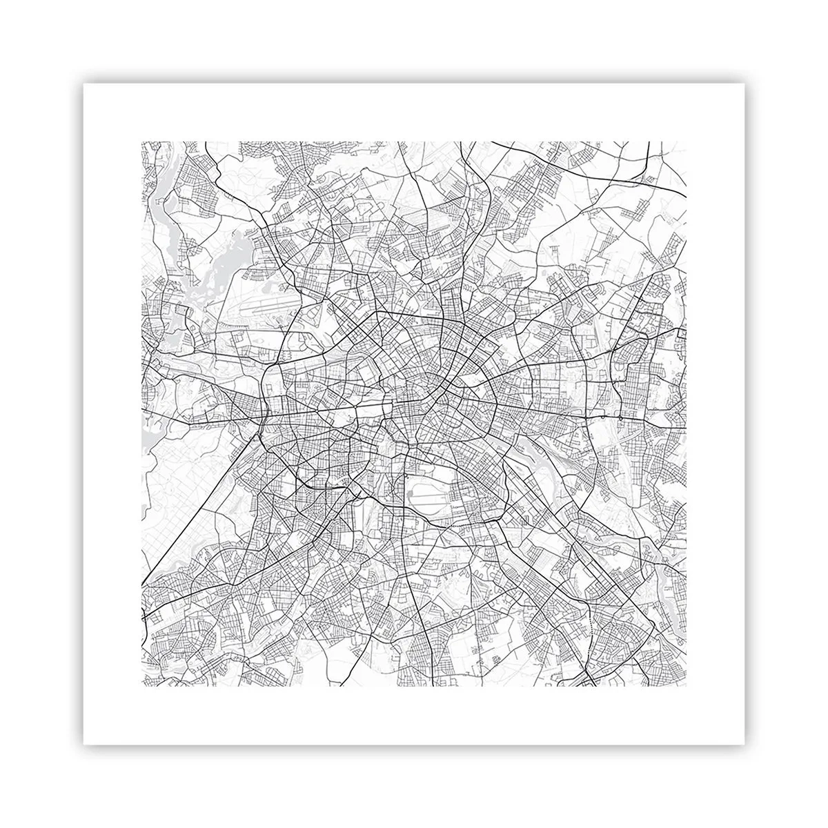 Poszter - Berlin virága - 40x40 cm