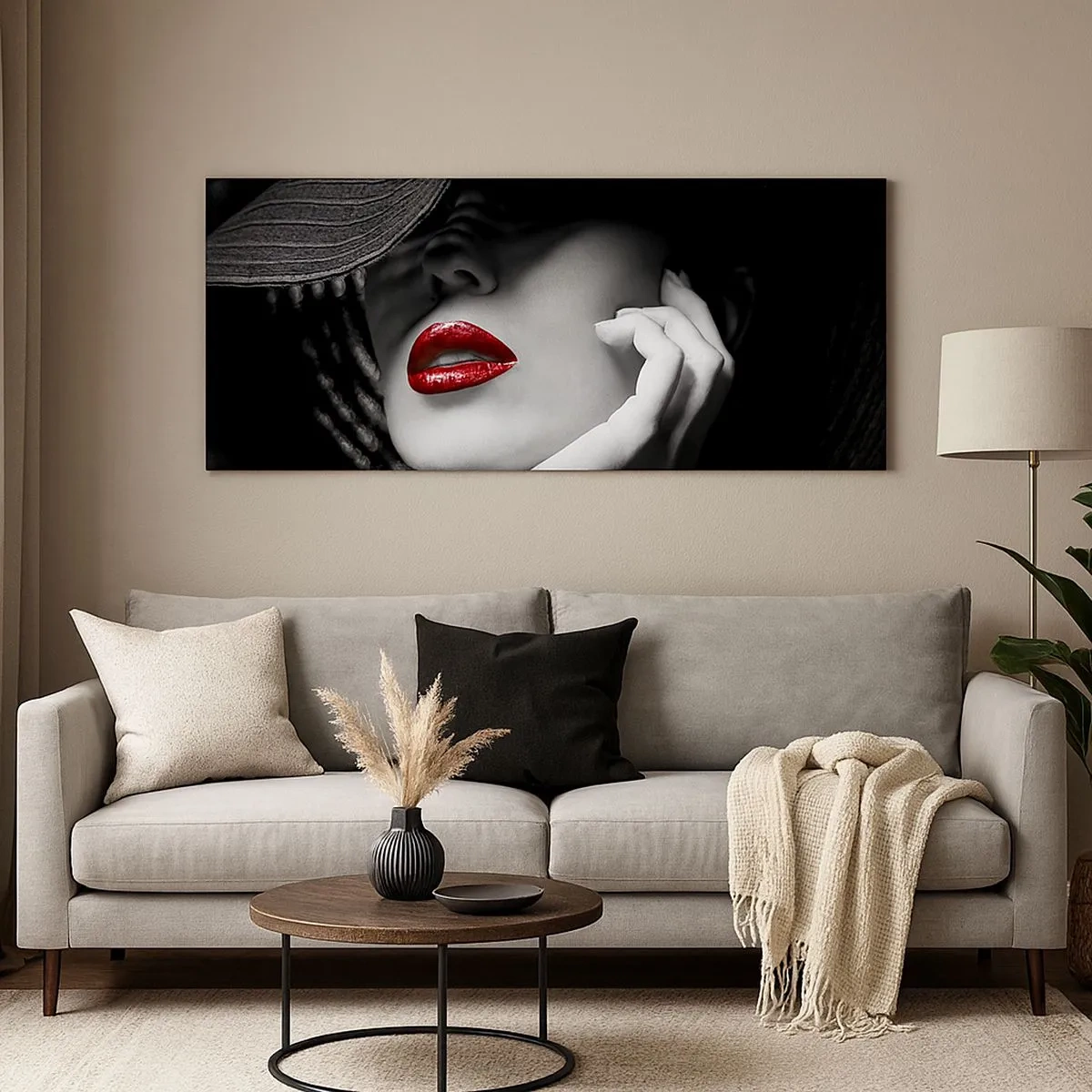 Vászonkép - Egy tanulmány Scarletben - 100x40 cm