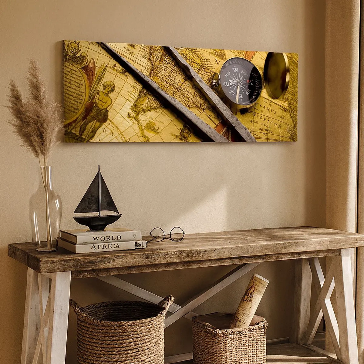 Vászonkép - Hol vannak ezek a kincsek? - 100x40 cm