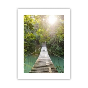 Poszter - Az azúrkék vízen át az azúrkék erdőbe - 30x40 cm