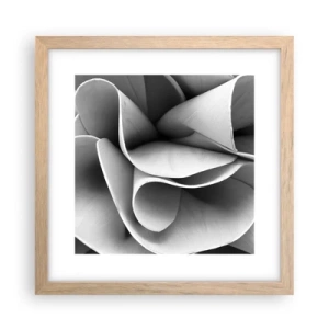 Poszter világos tölgy keretben - Az űrben történik - 30x30 cm