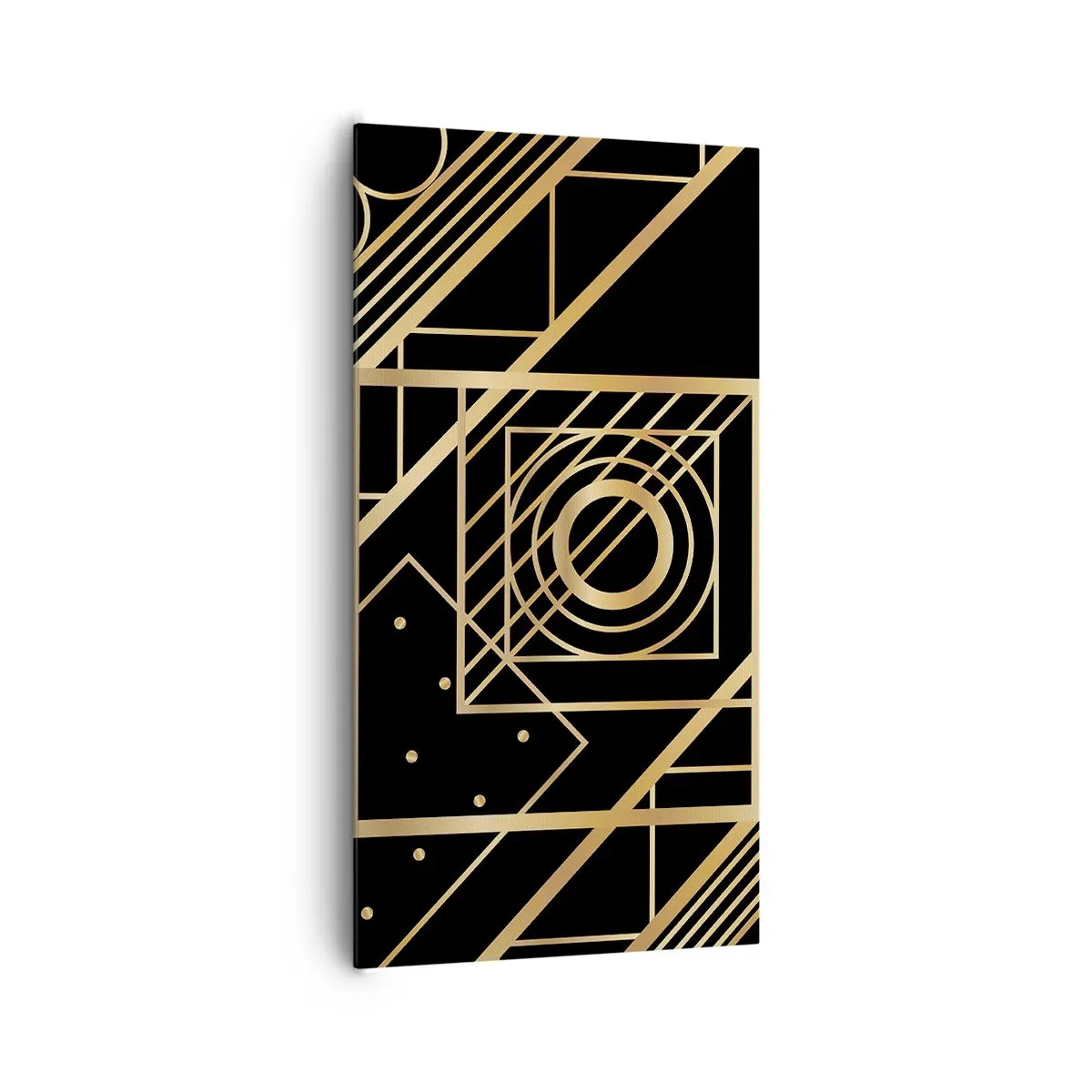 Vászonkép - Arany geometria - 65x120 cm