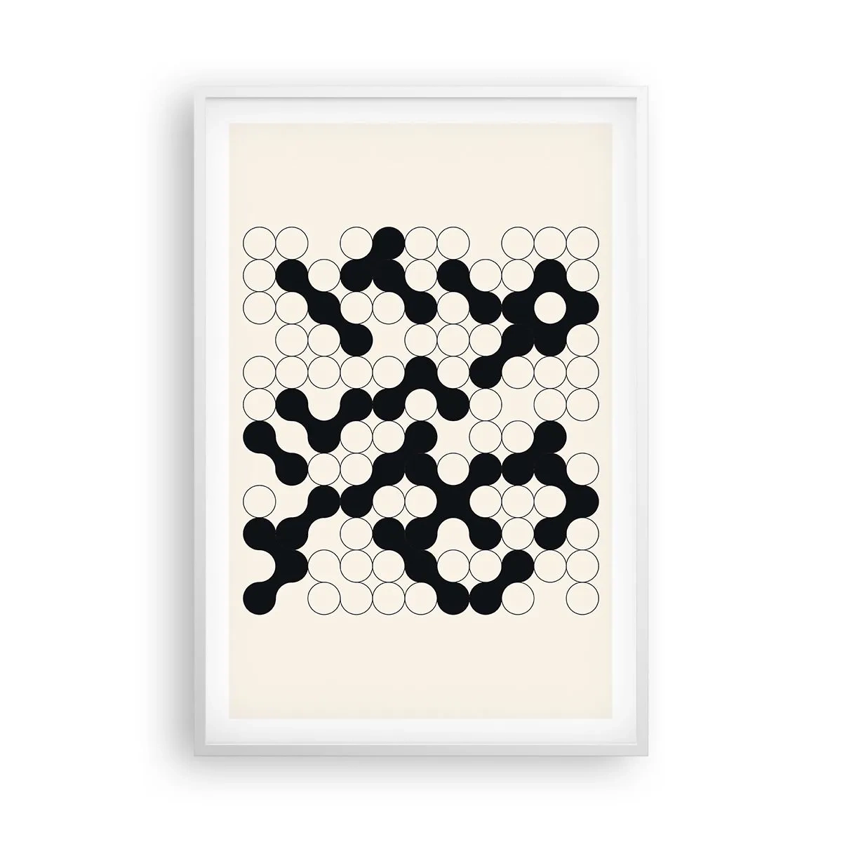 Poszter fekete keretben - Kínai játék - variáció - 61x91 cm