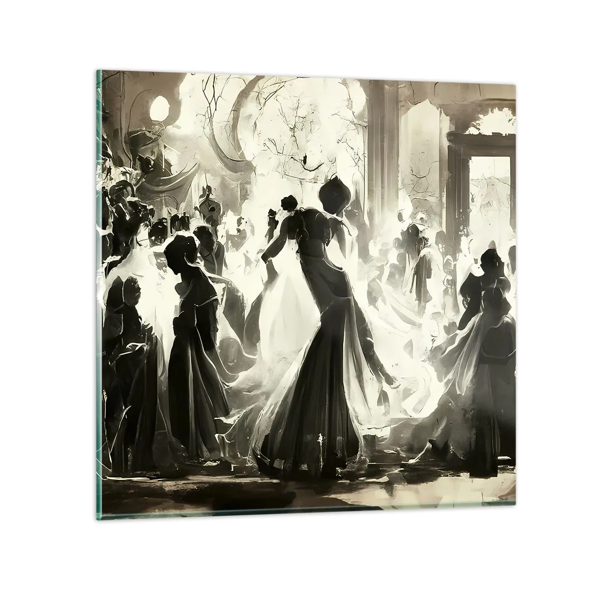 Üveg kép - Nagy álarcosbál - 60x60 cm
