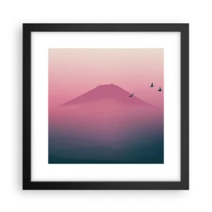 Poszter fehér keretben - Vándorok a felhők felett - 30x30 cm