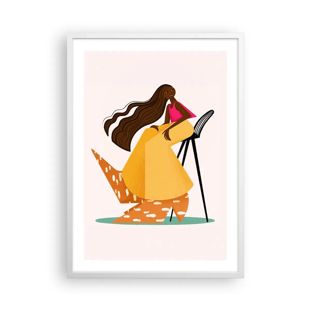 Poszter fekete keretben - A divat is szórakoztató - 50x70 cm