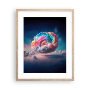 Poszter világos tölgy keretben - Álom egy vidámparkról - 40x50 cm