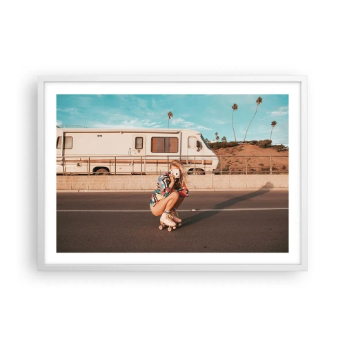 Poszter fekete keretben - Mosolyt kérek! - 70x50 cm