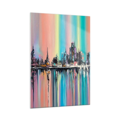 Üveg kép - Lejönni az éjszaka fényében - 50x70 cm