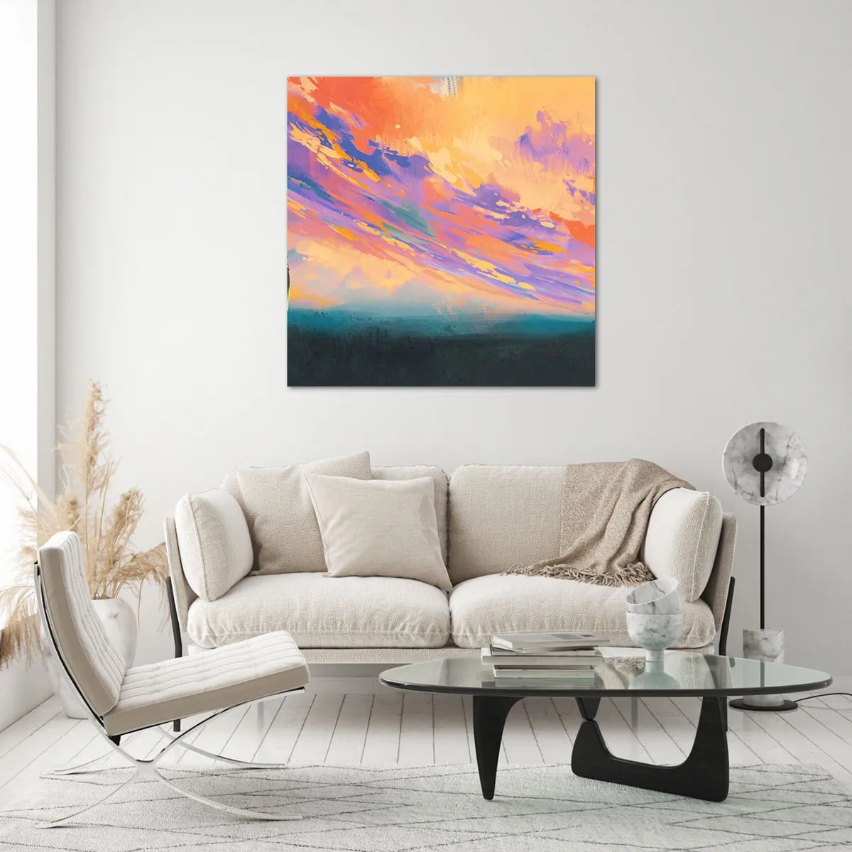 Üveg kép - Vonzási erő - 50x50 cm