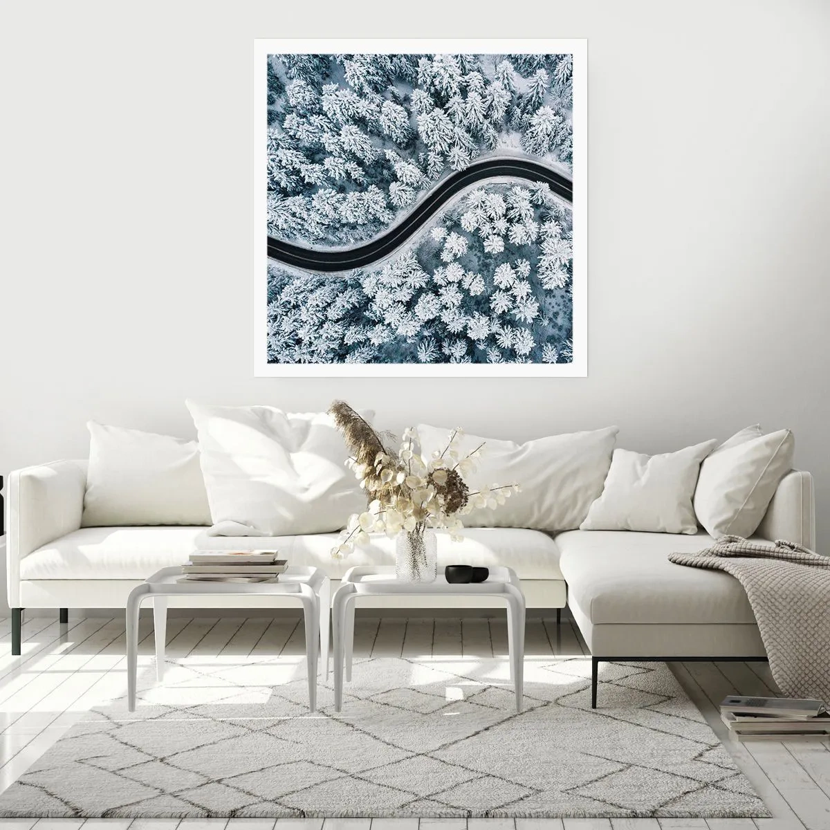 Poszter - A téli erdőn - 50x50 cm