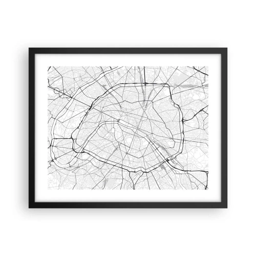 Poszter fehér keretben - Párizs virága - 50x40 cm