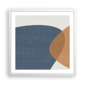 Poszter fekete keretben - Oválisok és hatások - 50x50 cm