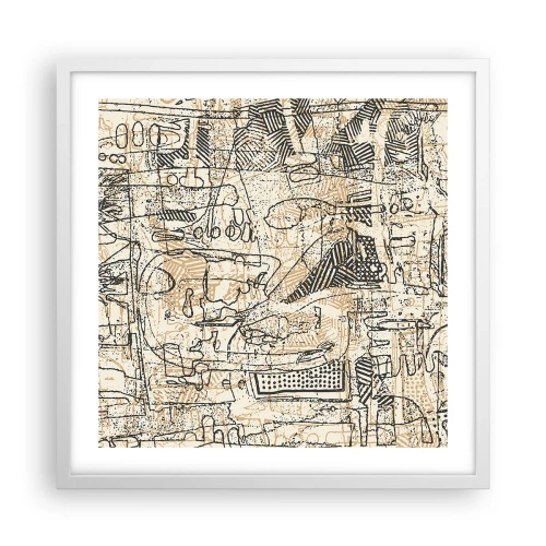 Poszter fekete keretben - Dekódolásra vár - 50x50 cm