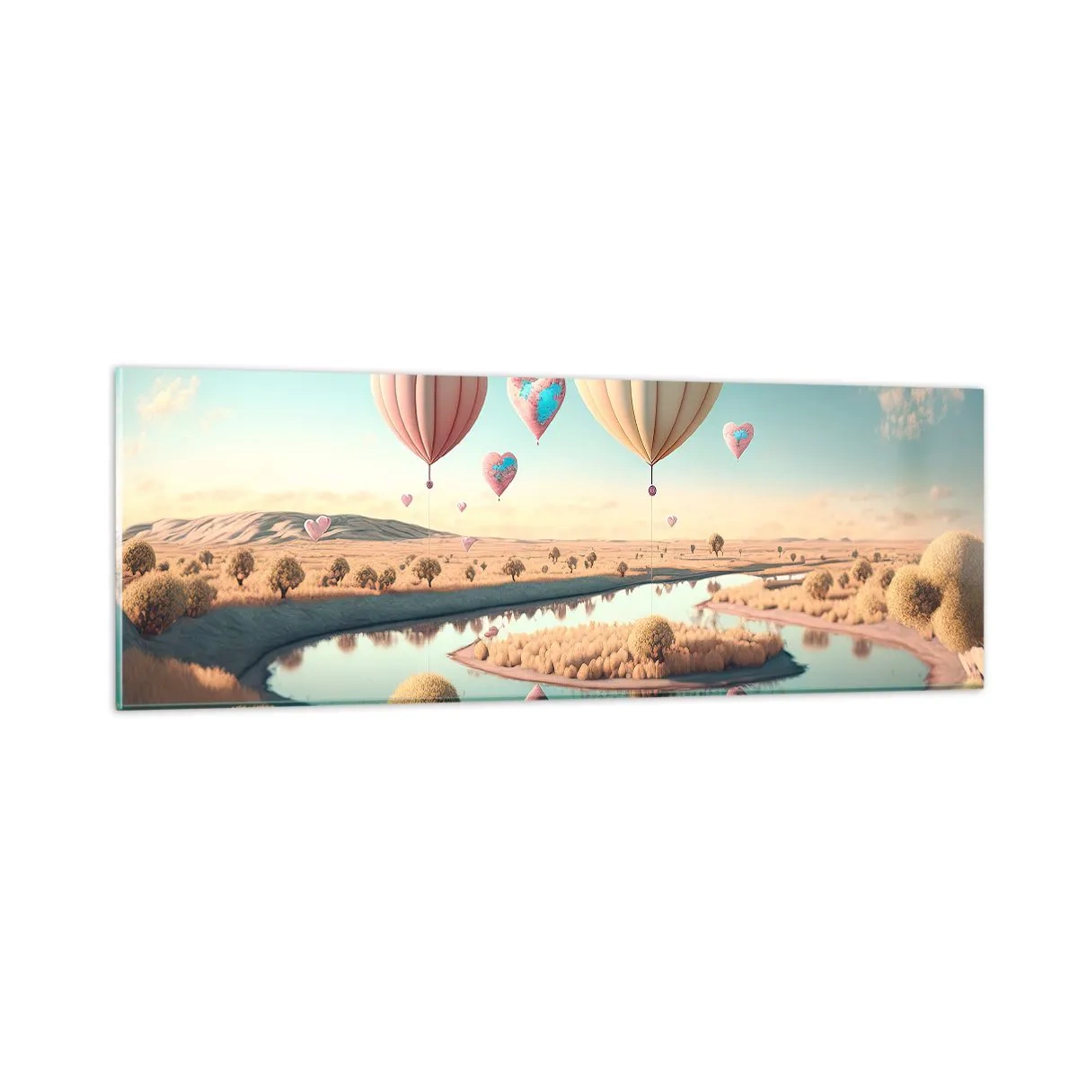 Üveg kép - A szerelem szárnyalni hagy - 90x30 cm