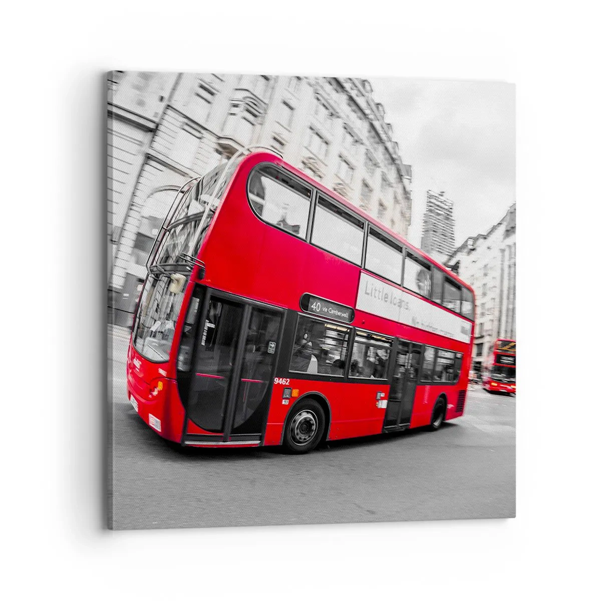 Vászonkép - London hagyományosan - by bus - 70x70 cm