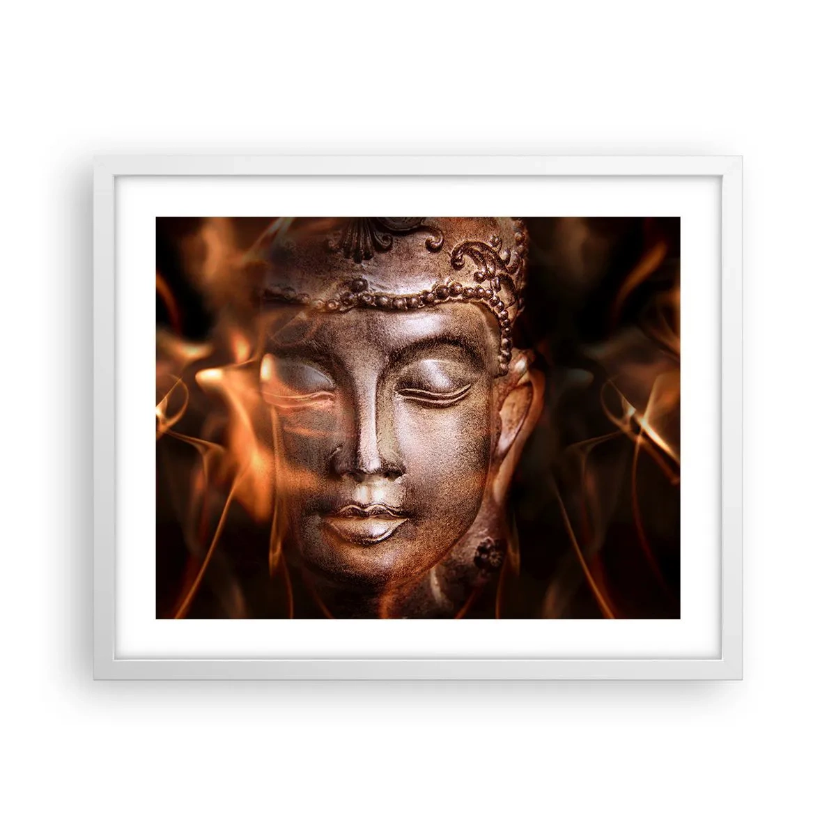 Poszter fekete keretben - Csak itt és most létezik - 50x40 cm