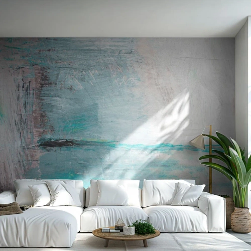 Fotótapéta Premium Canvas - Vízszintesen kék színben - Absztrakció, Darab, Modern minta - 500x350 cm