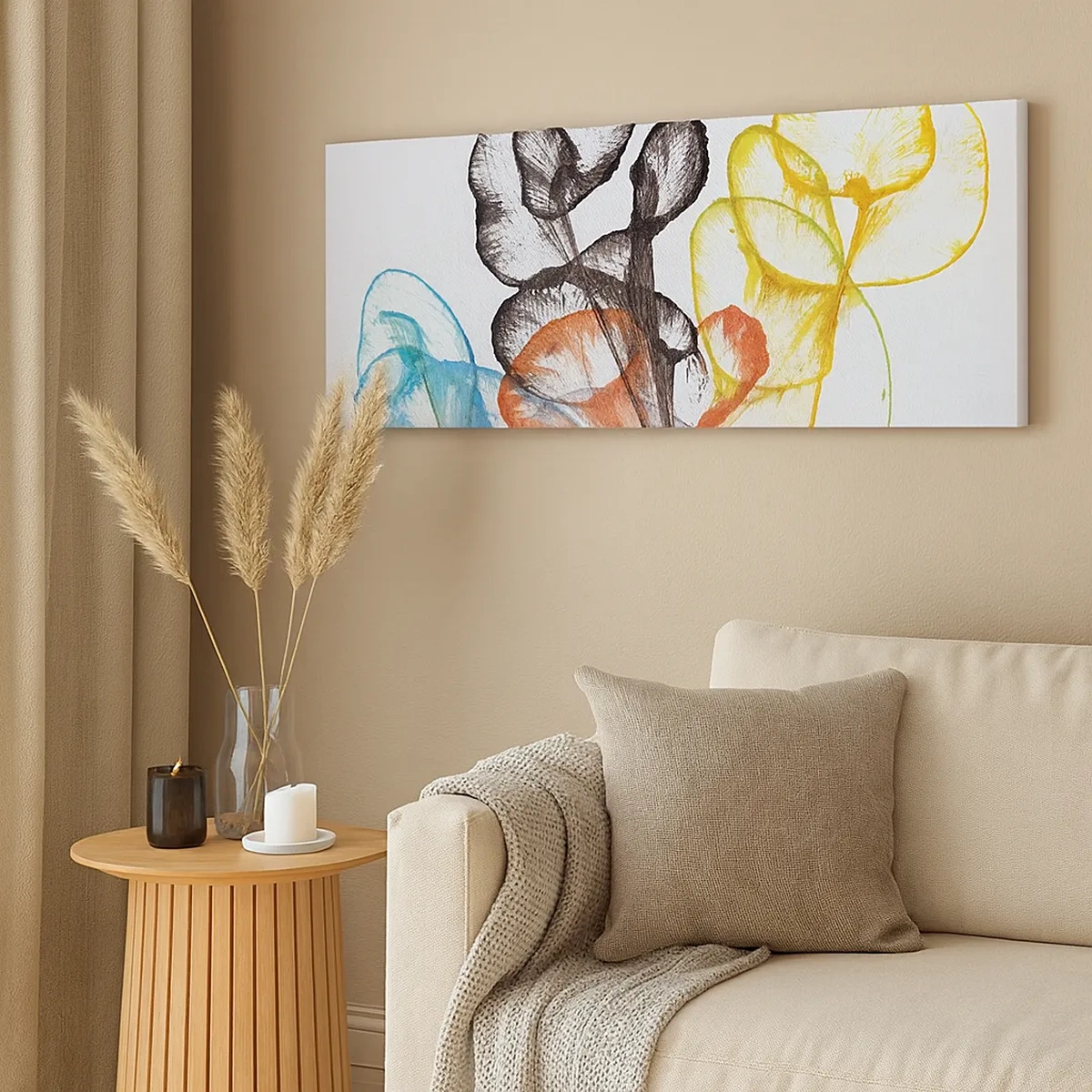 Vászonkép - Virágok lélekkel - 30x30 cm