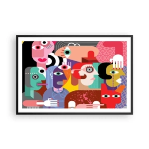 Poszter fehér keretben - Picassó úrtól vagyunk - 91x61 cm