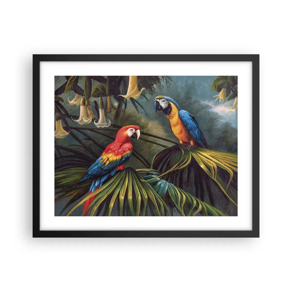 Poszter fehér keretben - Romantika a trópusokon - 50x40 cm