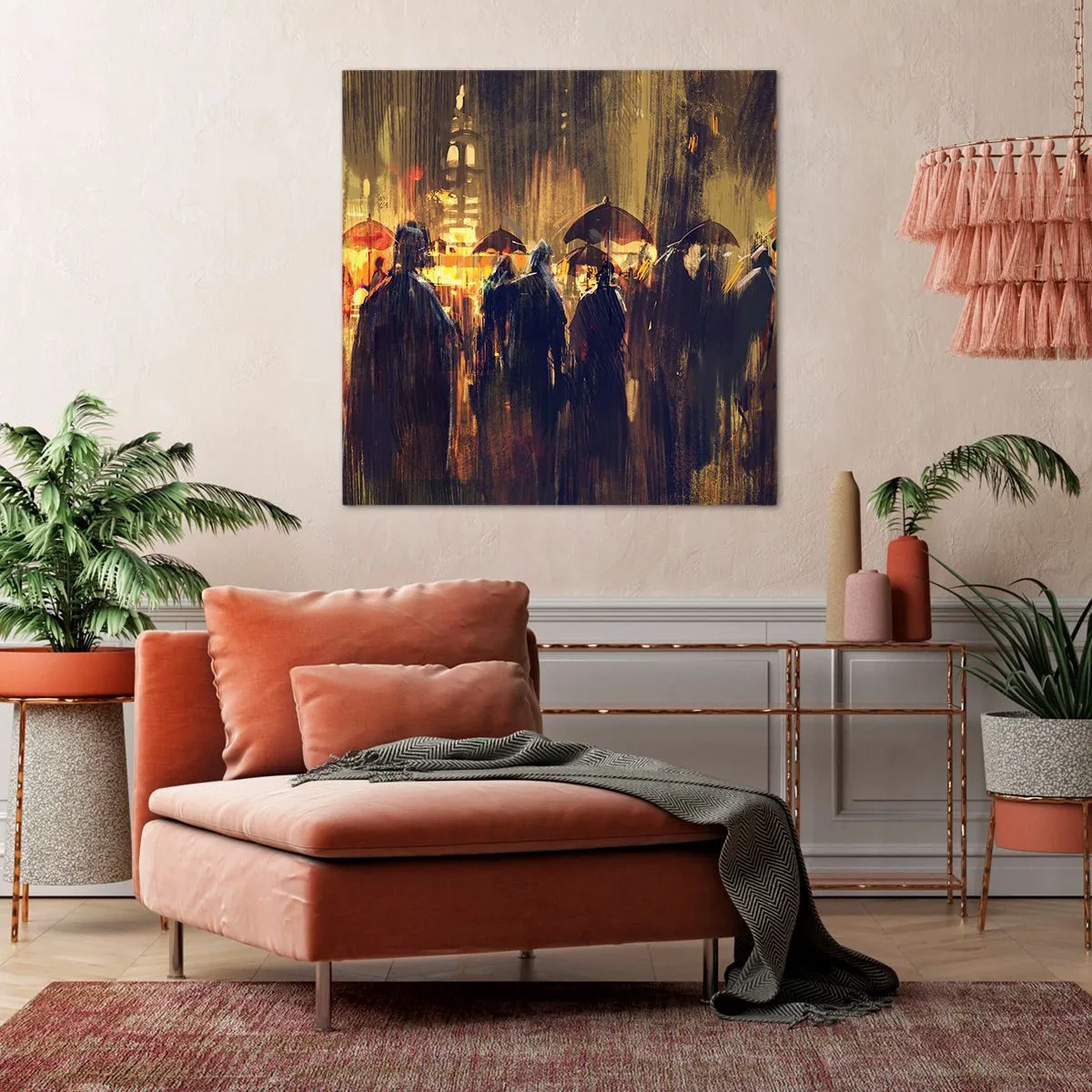 Vászonkép - Az eső imádói - 60x60 cm