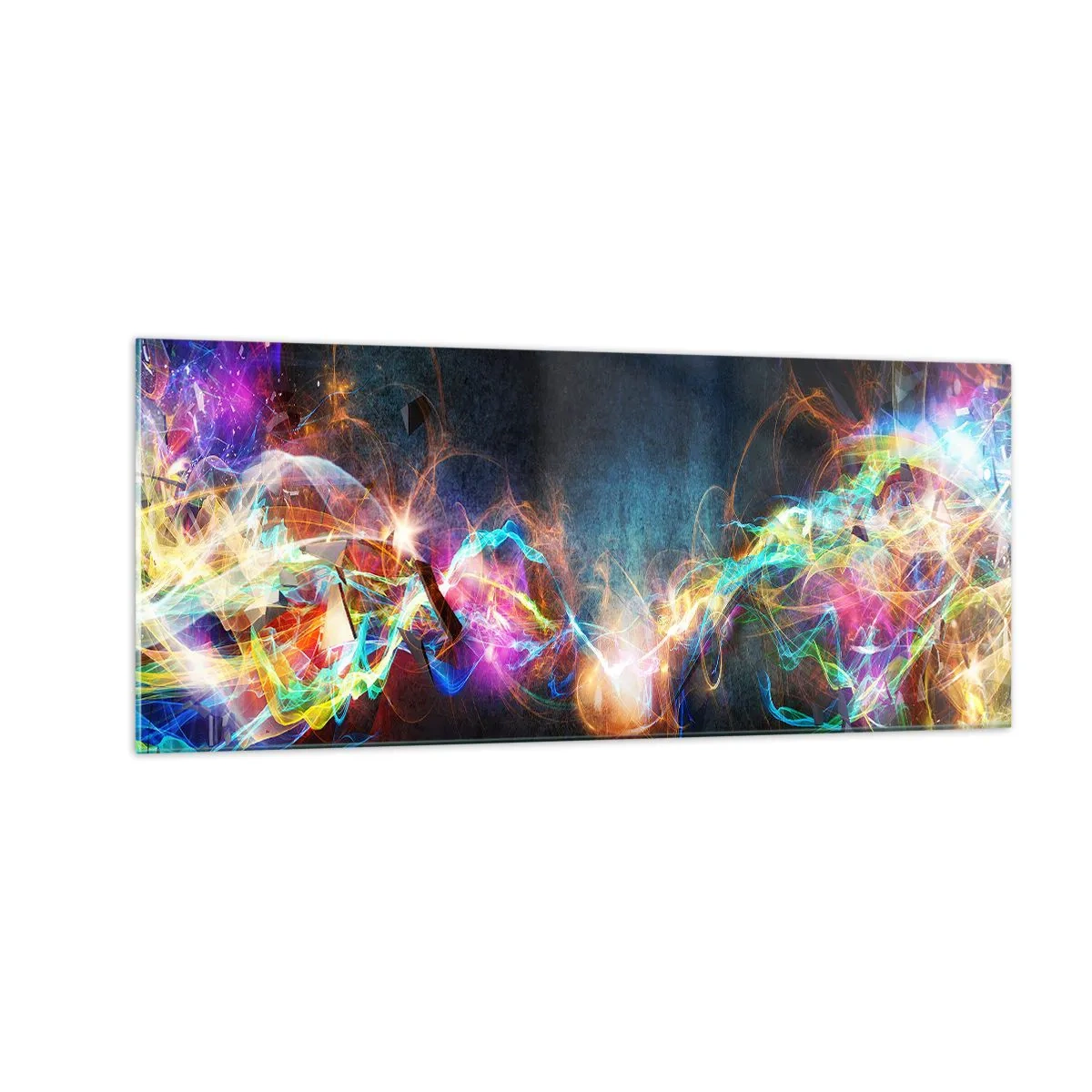 Üveg kép - Vígan a sötét ellen - 100x40 cm