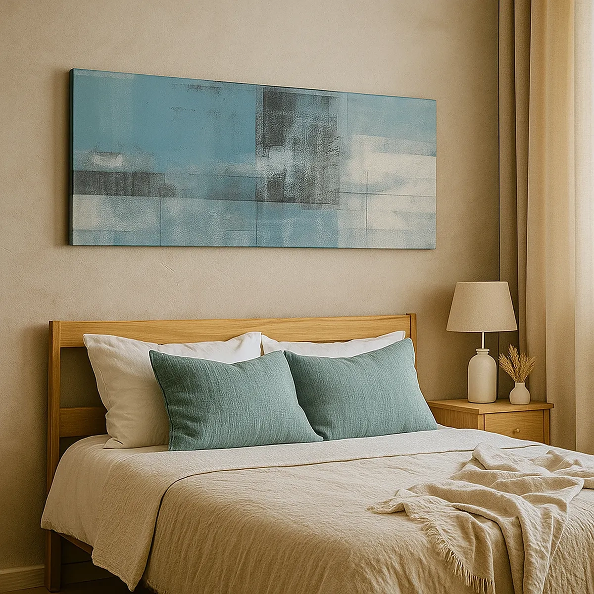 Vászonkép - Víz és levegő - 30x30 cm