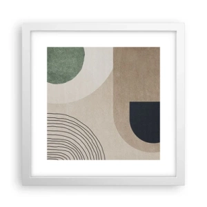 Poszter fekete keretben - Egy ovális szelídsége - 30x30 cm