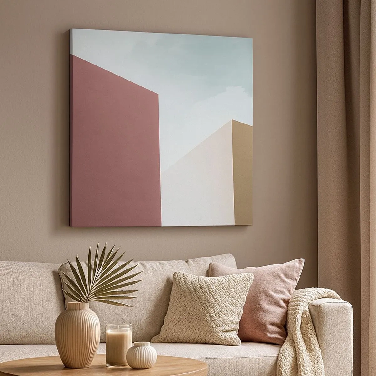 Vászonkép - Egy napsütéses nyár geometriája - 30x30 cm