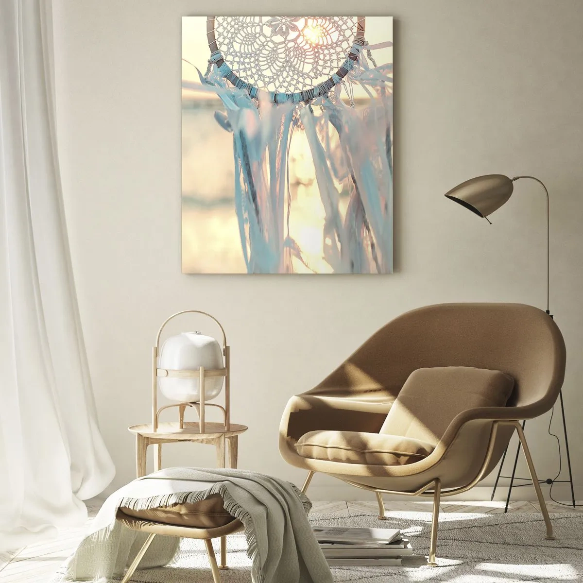 Üveg kép - Csipkés totem - 70x100 cm