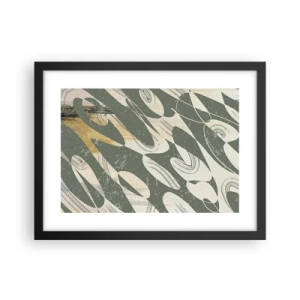 Poszter fehér keretben - Ritmikus absztrakció - 40x30 cm