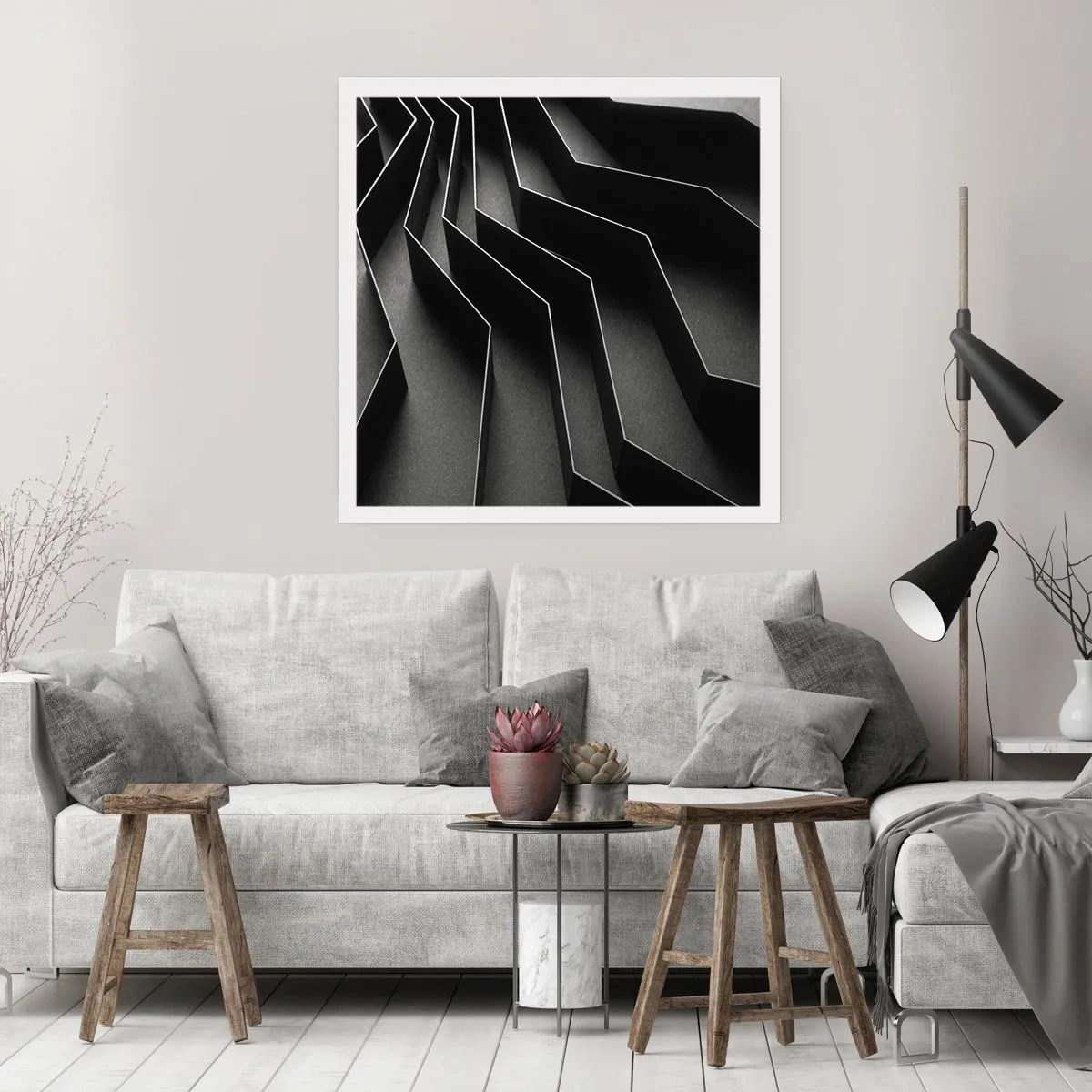 Poszter - Térbeli rend - 50x50 cm