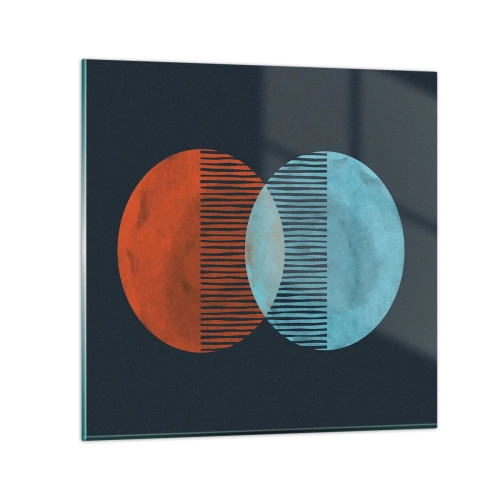 Üveg kép - Csillagászati fantázia - 60x60 cm