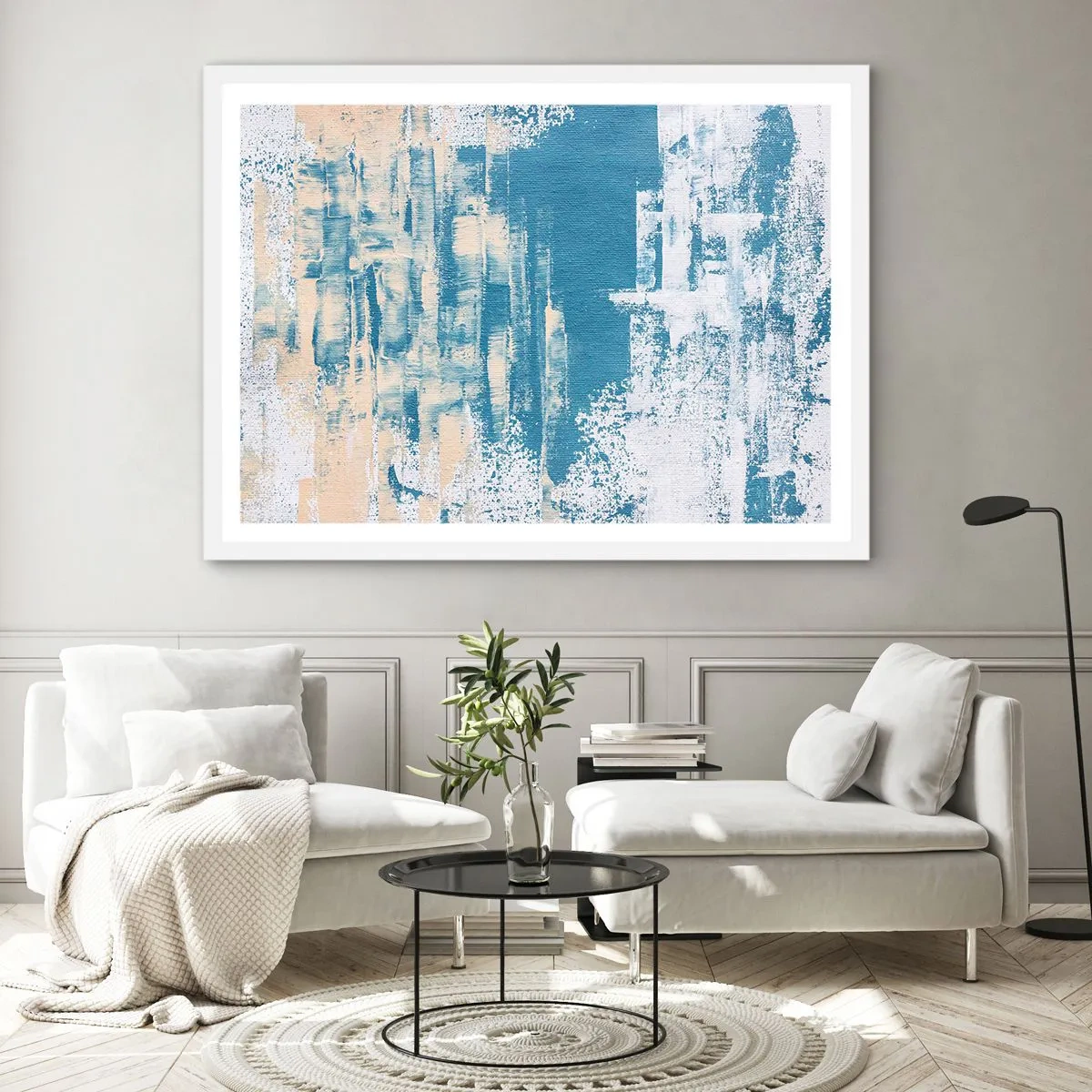 Poszter fekete keretben - Jégcsapon keresztül - 50x40 cm