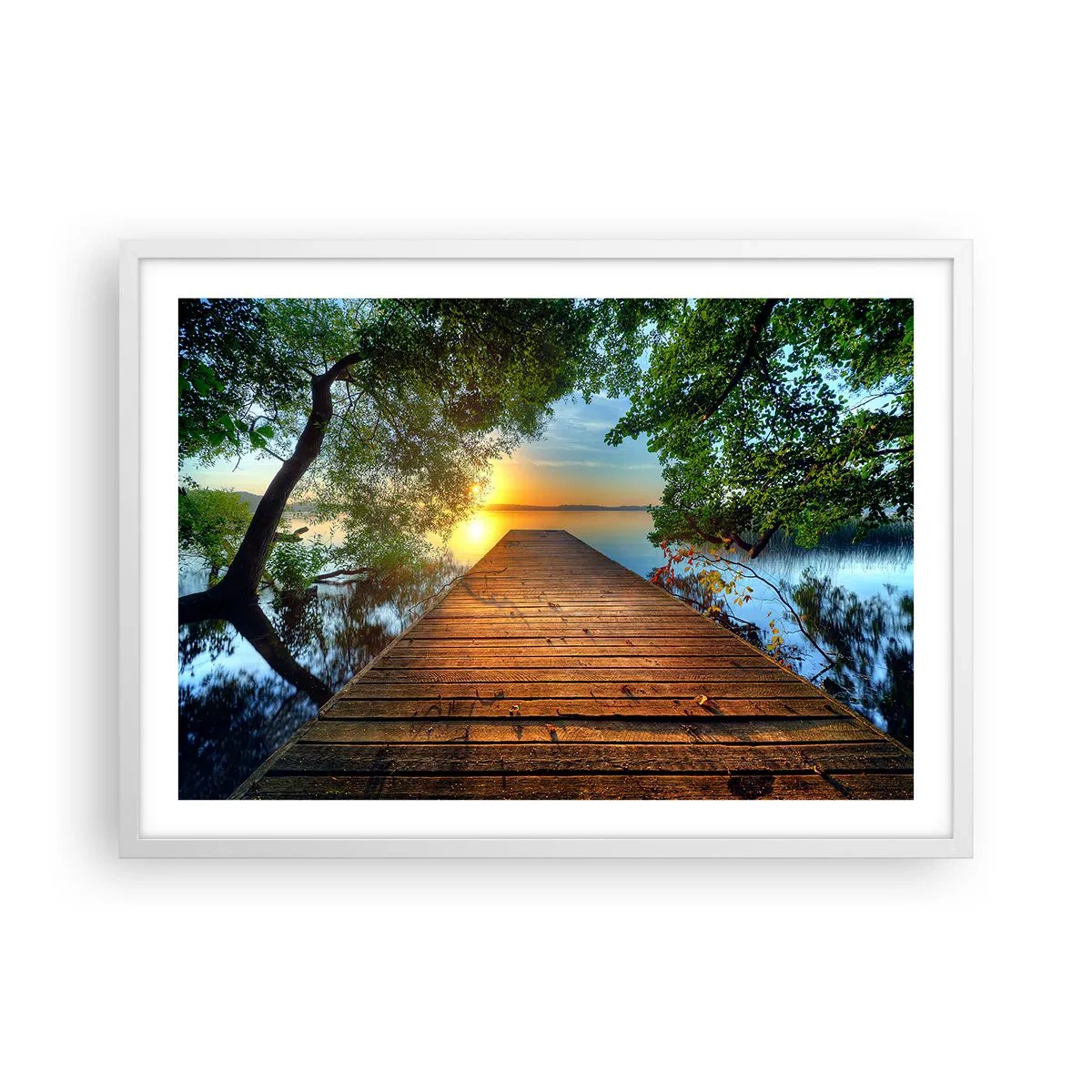 Poszter fekete keretben - Ne siess, ülj le - 70x50 cm