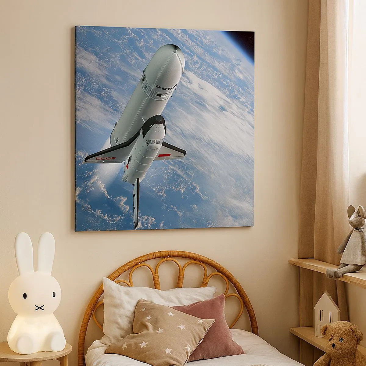 Vászonkép - Kozmikus mennybemenetel - 30x30 cm