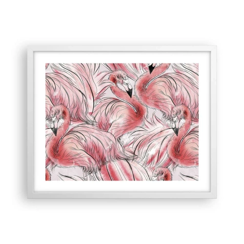 Poszter fekete keretben - Madári corps de ballet - 50x40 cm