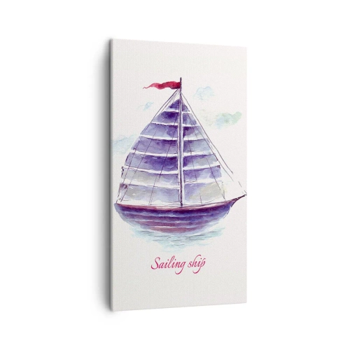 Vászonkép - Teli vitorlákat és nyugodt vizet - 45x80 cm