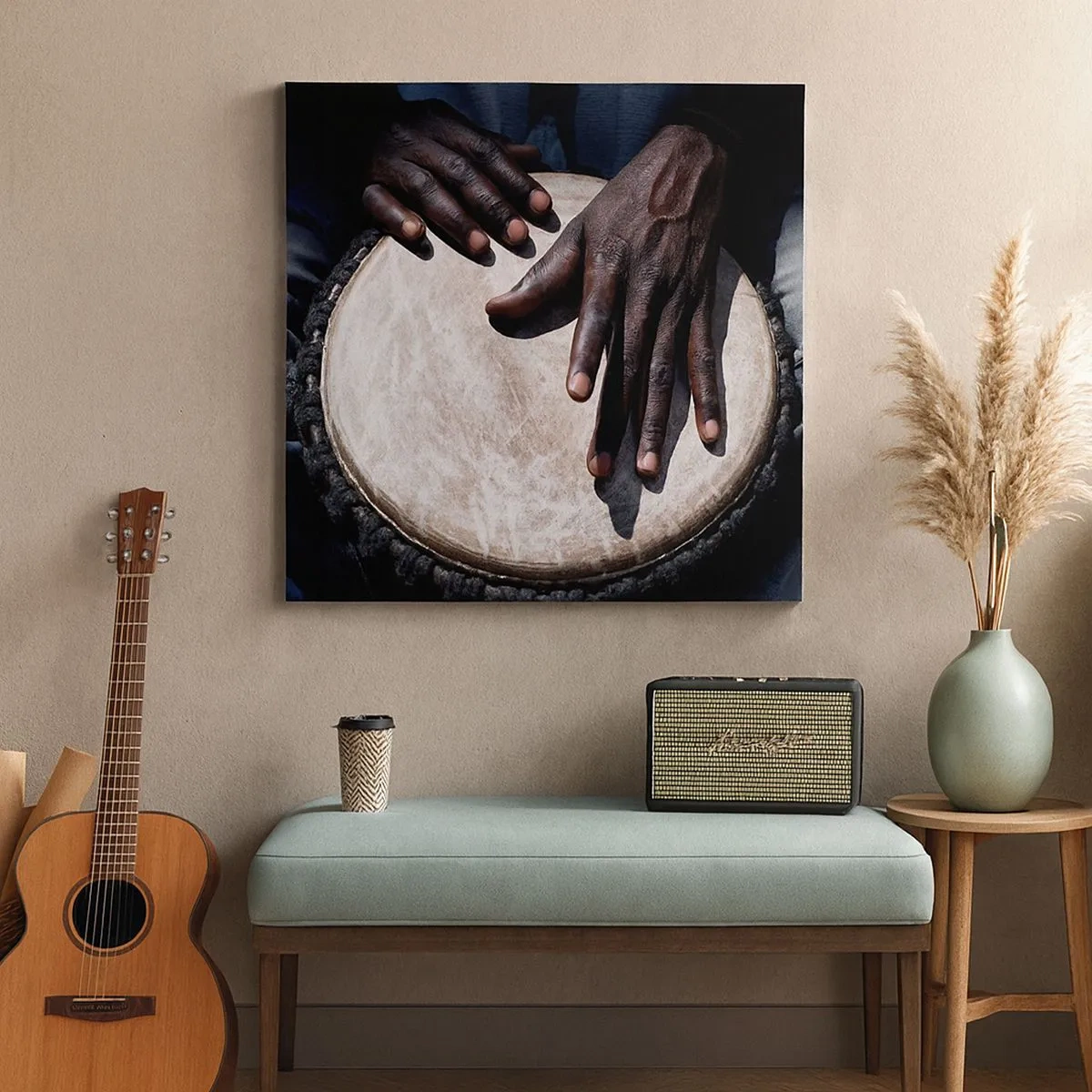 Vászonkép - Élj a saját ritmusodban - 30x30 cm