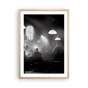 Poszter világos tölgy keretben - Jazzes hangulatban - 50x70 cm