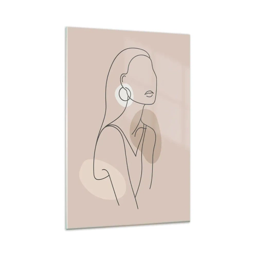 Üveg kép - Leány ikonja - 80x120 cm